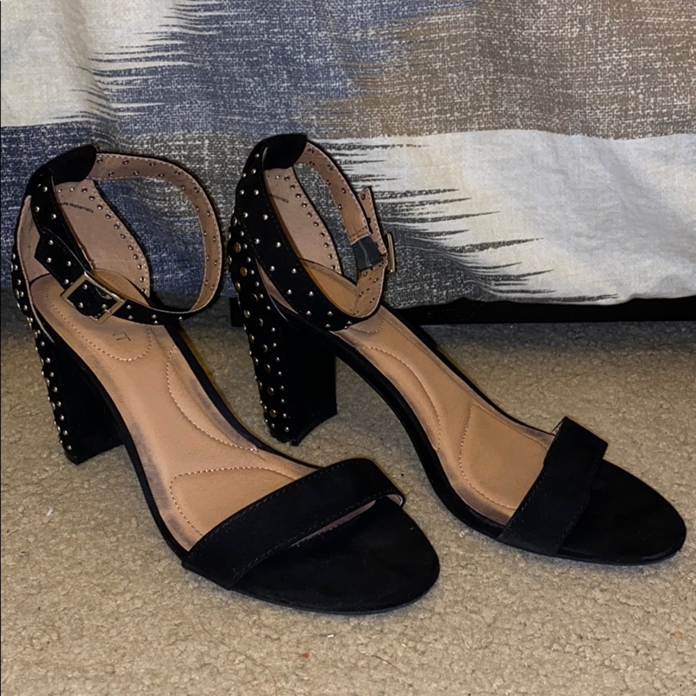 Lane Bryant studded block heels